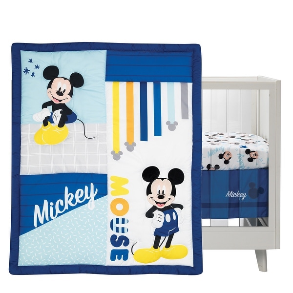 Mickey mouse best sale crib sheet set