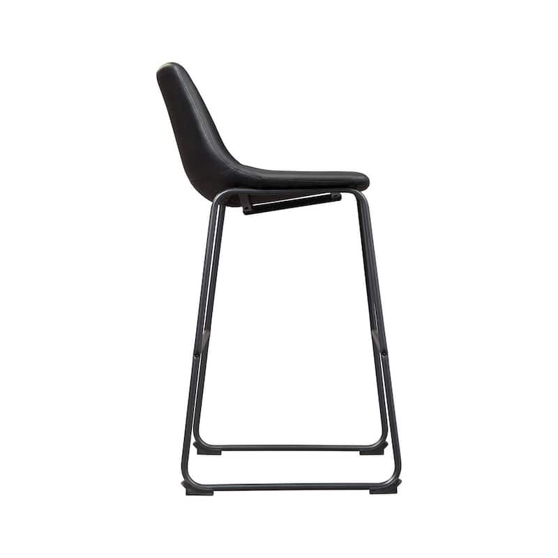 Signature Design by Ashley Centiar Black Bar Stool (Set of 2)