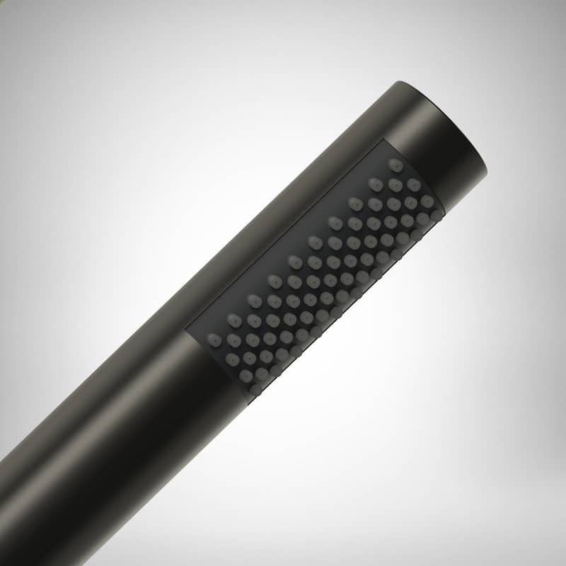 Modern Tub Filler with Hand Sprayer Deck Mount Tub Faucet with Hand Shower 3 Holes Bathtub Faucet Brass