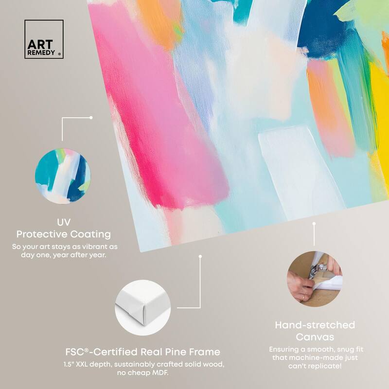 Whirlwind of Color I Canvas by Art Remedy, Gallery Wrapped