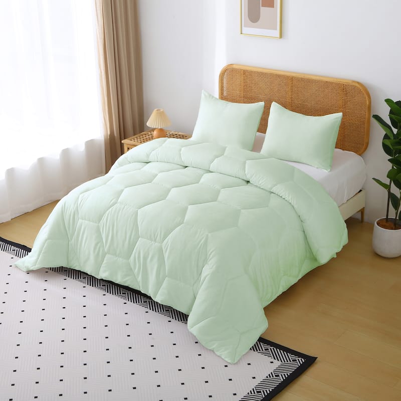 Better Style Home Microfiber Honeycomb Comforter Sets