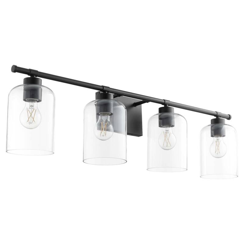 Quorum International 5374-4 Tribute 4 Light 35" Wide Vanity Light - Matte Black