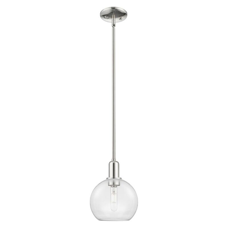 Innovations Lighting Endless Possibilities Arcadia - Athens - 1 Light 8" Stem Hung Mini Pendant - Clear/Polished Nickel