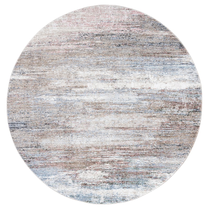SAFAVIEH Jasmine Regena Vintage Rug - 5'3" Round - Grey/Blue