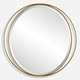 preview thumbnail 1 of 4, Uttermost Rhodes Gold Round Mirror - 36'' H X 36'' W X 1.25'' D