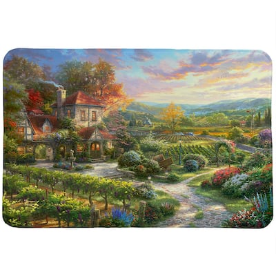 Thomas Kinkade Wine Country Living Memory Foam Rug by Laural Home