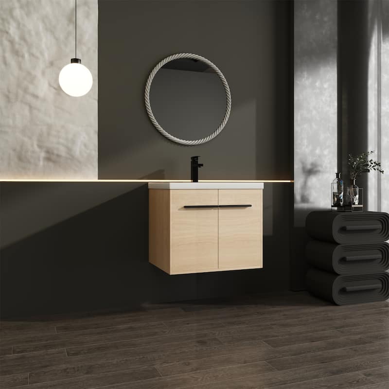 Bathroom Vanity with resin Countertop Sink