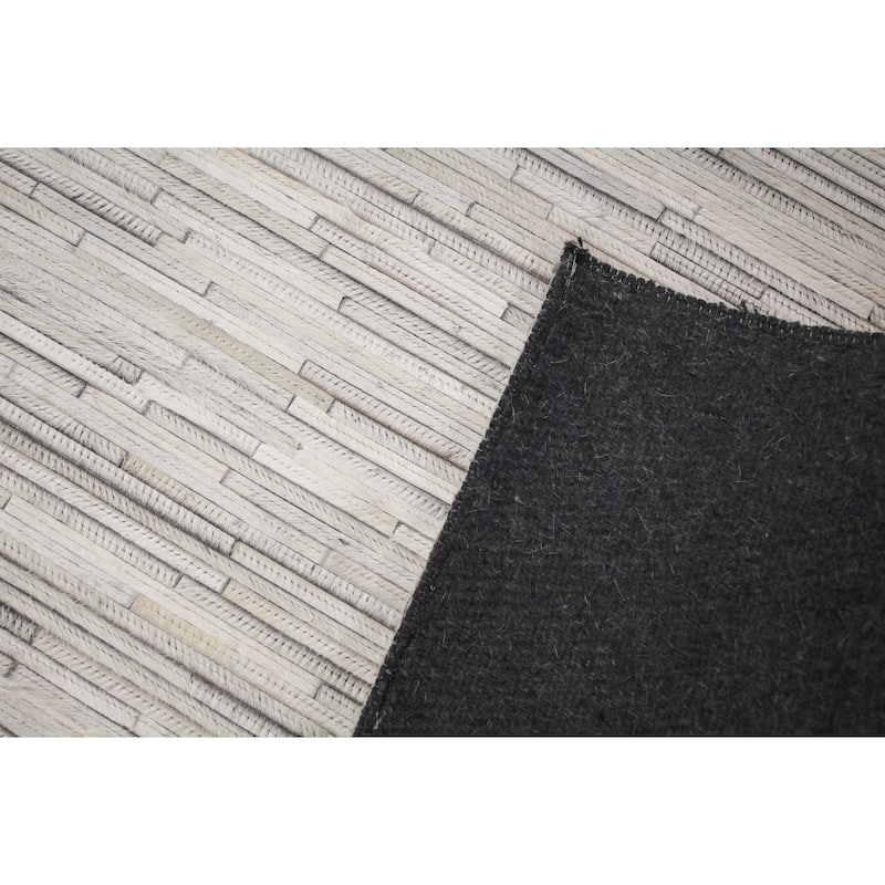 Bashian Neon White Contemporary Area Rug
