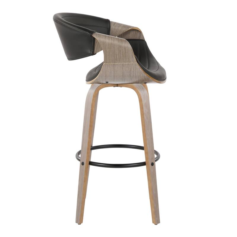 Carson Carrington Kanteborg 30" Fixed-Height Bar Stool with Round Footrest (Set of 2)