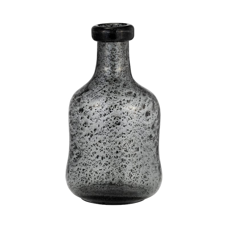 Sagebrook Home Artisan Modern Gray Glass Vase
