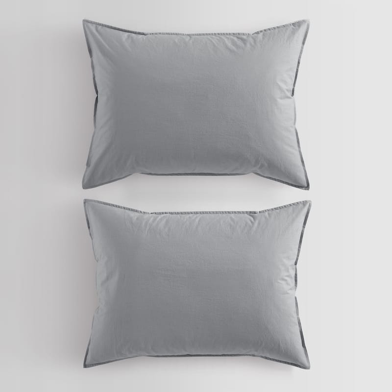 Calvin Klein Washed Percale Cotton Solid Comforter Set