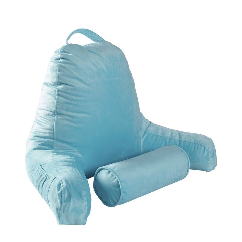 Replacement Cover for Cheer Collection Extra Large TV and Reading Pillow - Sky Blue