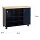preview thumbnail 10 of 13, Simple Living Rolling Galvin Microwave Storage Cart