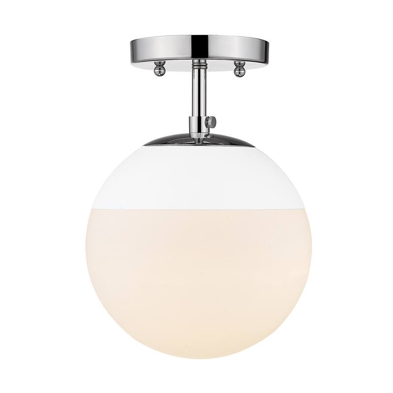 Dixon Mid-Century Modern Semi-Flush Orb