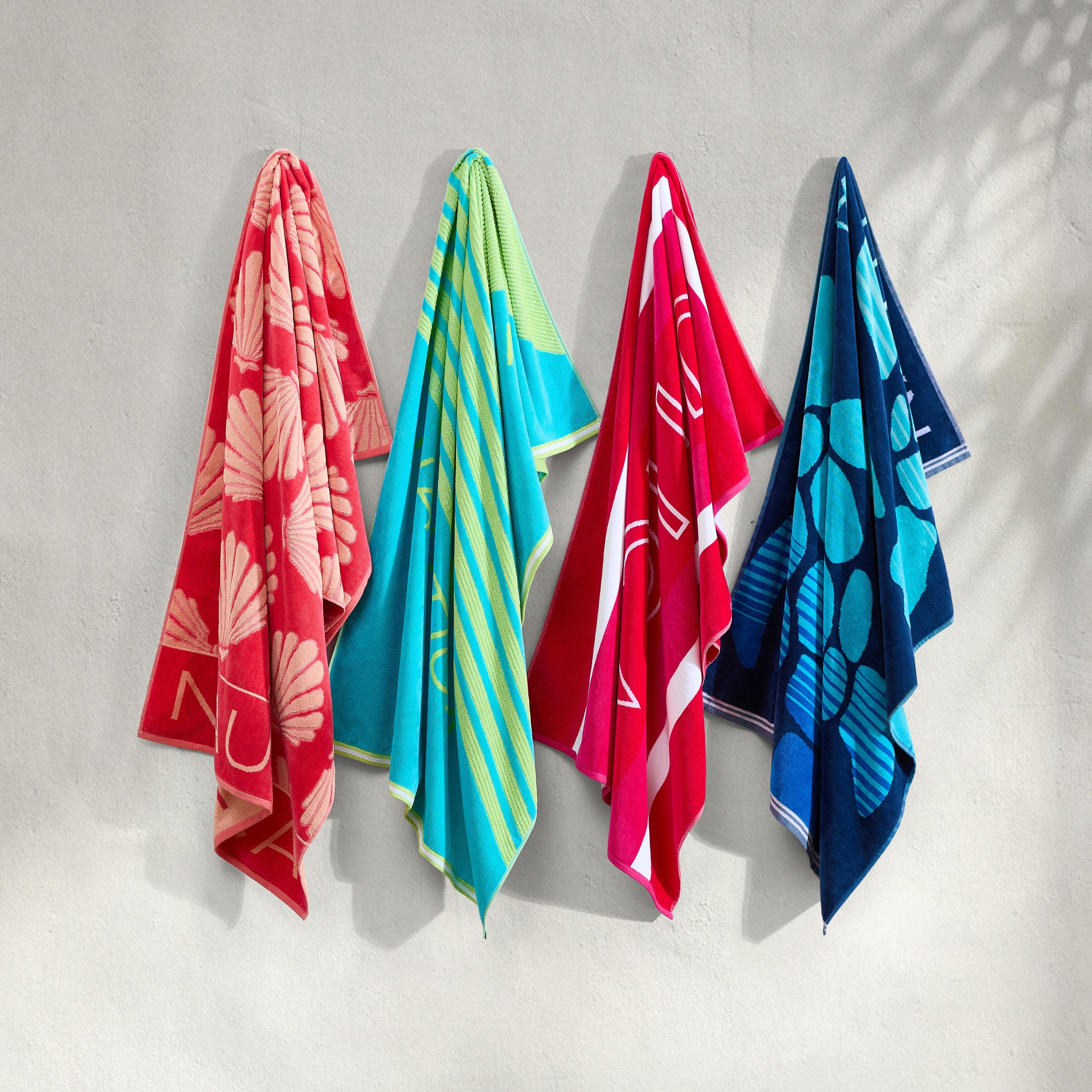 Nautica Printed Jacquard 2 Piece Beach Towel Set - 2 Piece