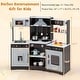 preview thumbnail 5 of 28, Costway Pretend Play Kitchen for Kids Toddler Aged 3+ Wooden Toy Set - See Details