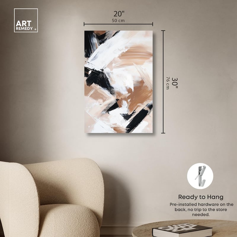Sable and Sand I Canvas by Art Remedy, Gallery Wrapped
