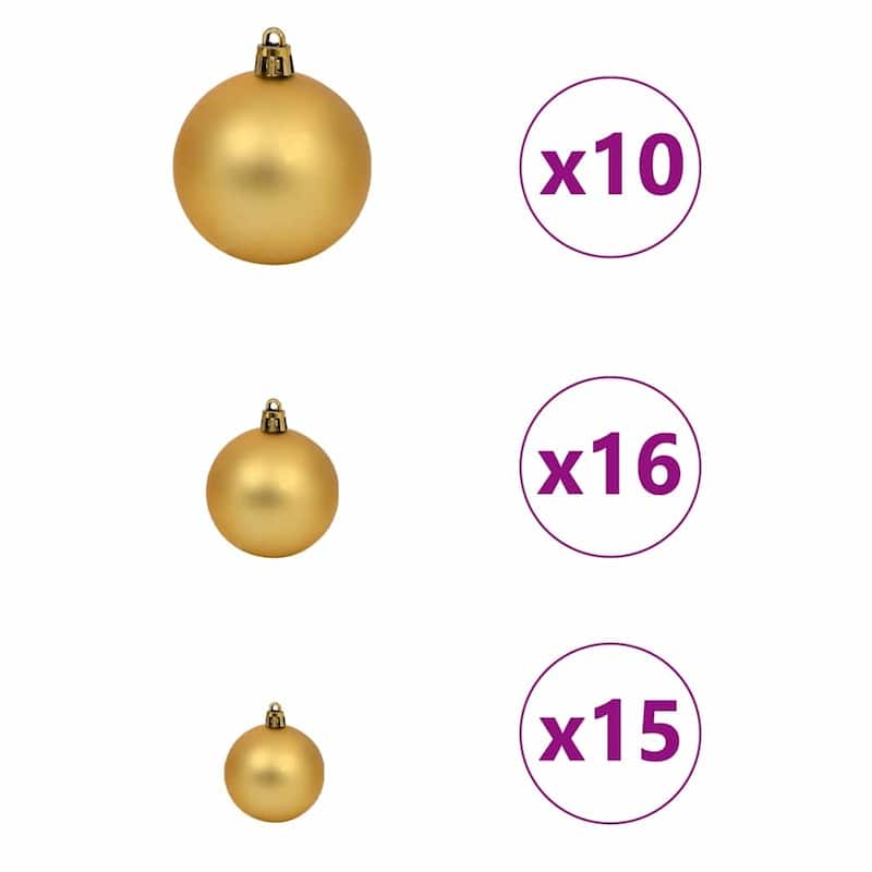 vidaXL Christmas Tree with Decorative String Lights