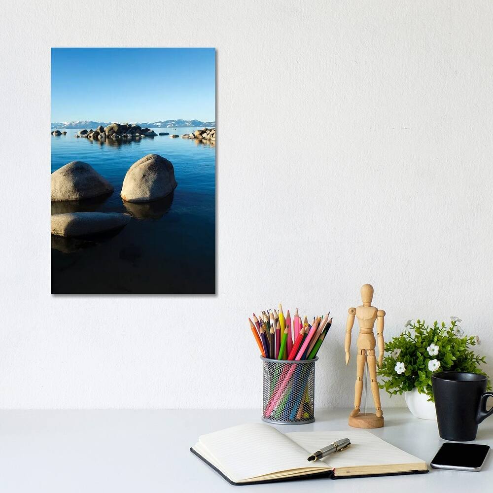 iCanvas "Rocks In A Lake, Lake Tahoe, California, USA II" by Panoramic Images Canvas Print