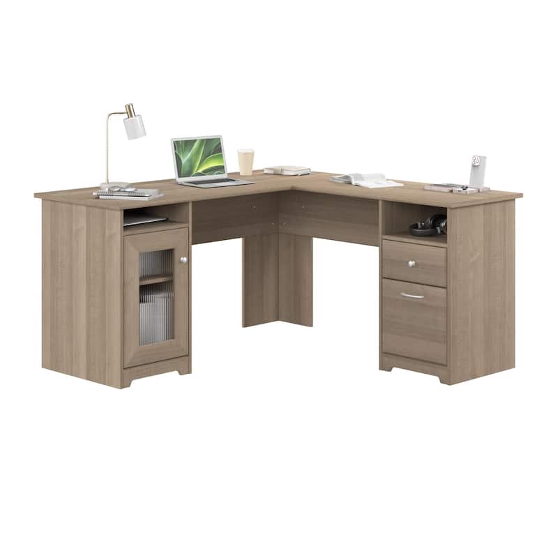 L-shaped Computer Desk - Ash Grey