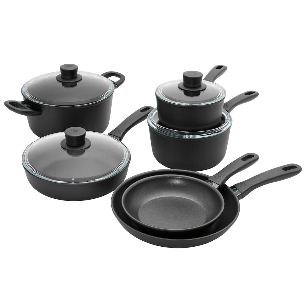 BALLARINI Avola by HENCKELS 10-pc Aluminum Nonstick Cookware Set - Black