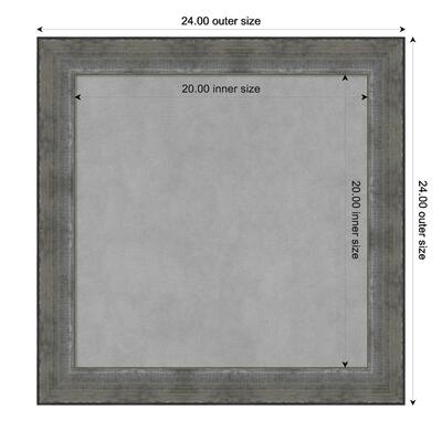 Amanti Art Forged Pewter Framed Magnetic Board