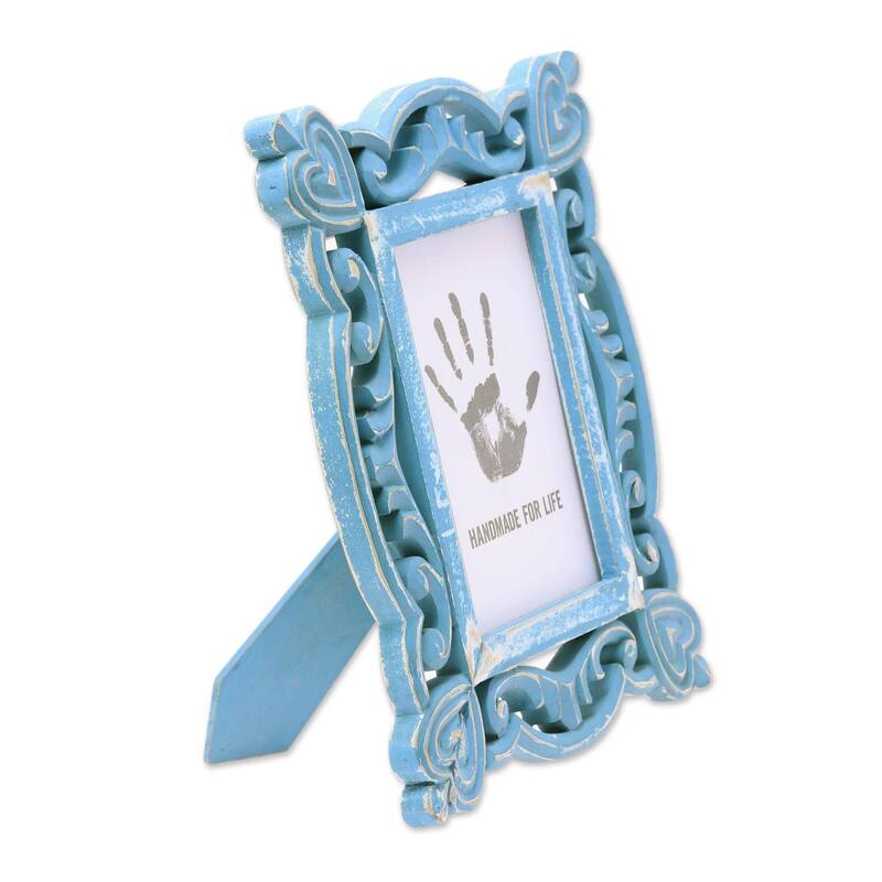 NOVICA Handmade Memory Keeper Wood Photo Frame (5X7) India