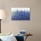 preview thumbnail 17 of 25, "Shades Of Blue Wild Flowers" Abstract Floral Landscape Canvas Wall Art