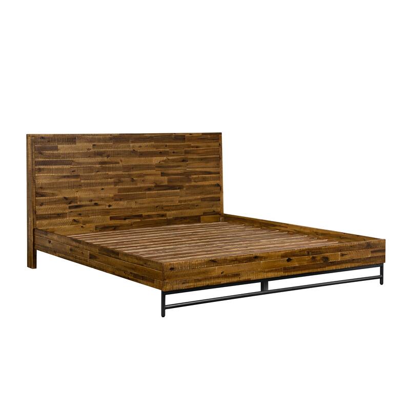 Cusco King or Queen Acacia Wood Platform Bedframe