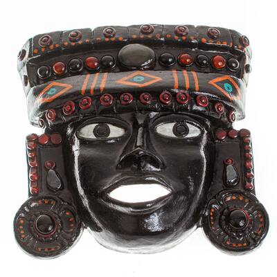 Novica Handmade Ancient Teotihuacan Ceramic Mask