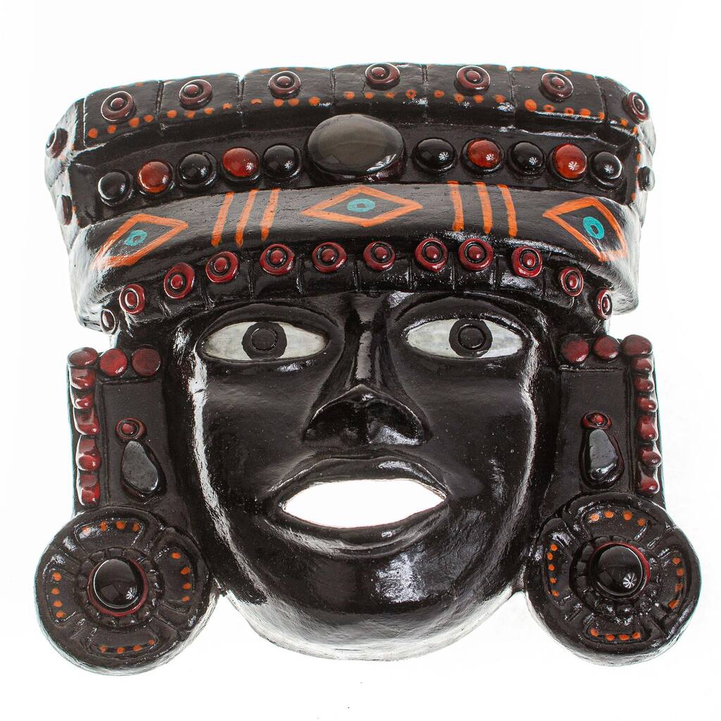Novica Handmade Ancient Teotihuacan Ceramic Mask