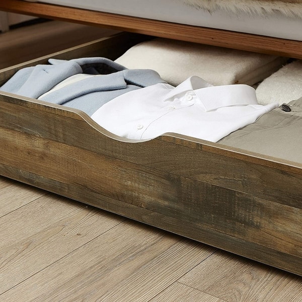 Under Bed Storage Containers,10 Inches Tall Underbed Clothes Storage Organizer Bin With Sturdy Sidewalls/Bottom,Underbed Storage Bins 2 Storage Thin Bins Handle