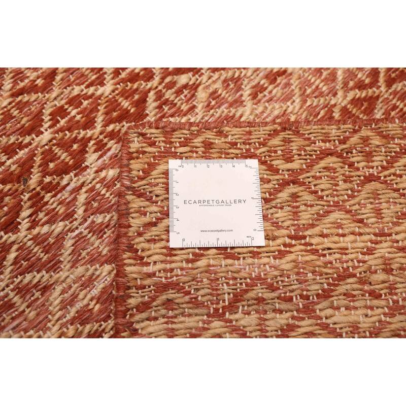 ECARPETGALLERY Flat-Weave Palas Denizli Dark Red Kilim - 5'2 x 7'5