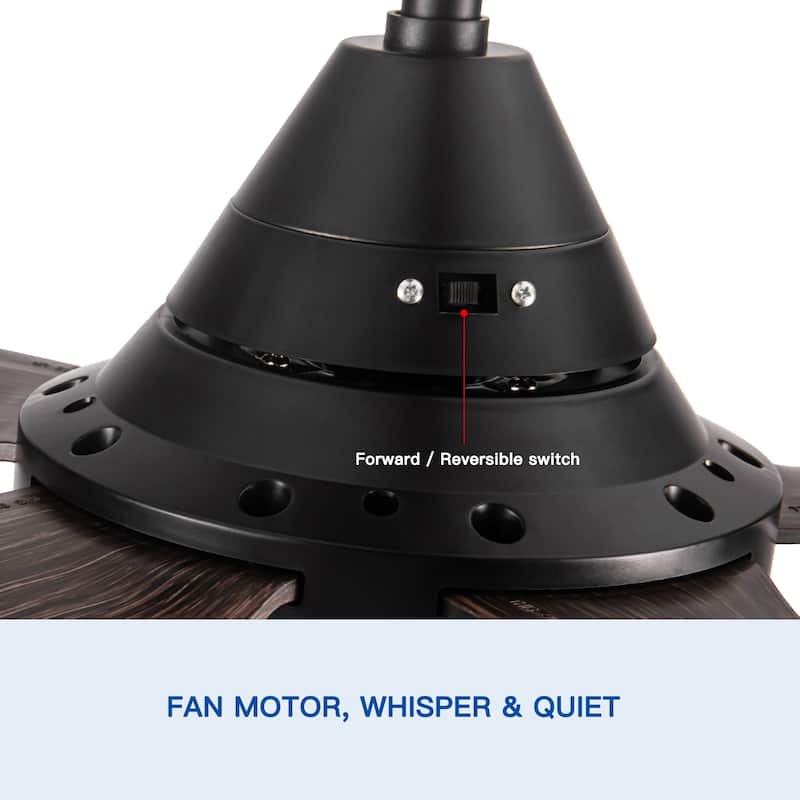 56" Ceiling Fan Light with Remote Control