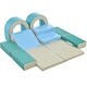 preview thumbnail 14 of 23, 10 in 1 Soft Kids Toddlers Climb and Crawl Foam Activity Playset Blue