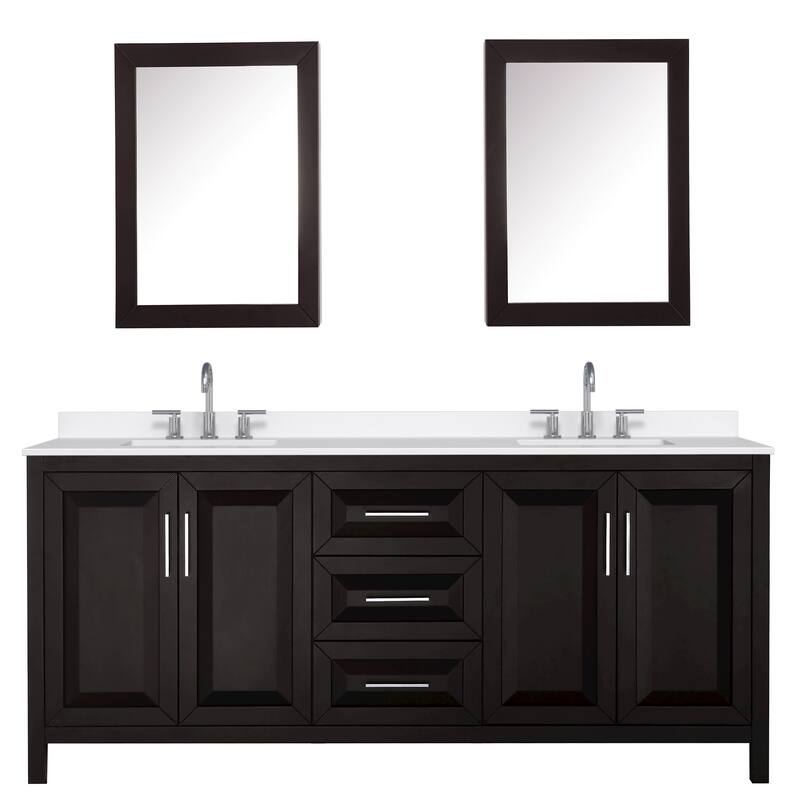 Wyndham Collection WCV252580D-QTZ-US3MED Daria 80" Free Standing
