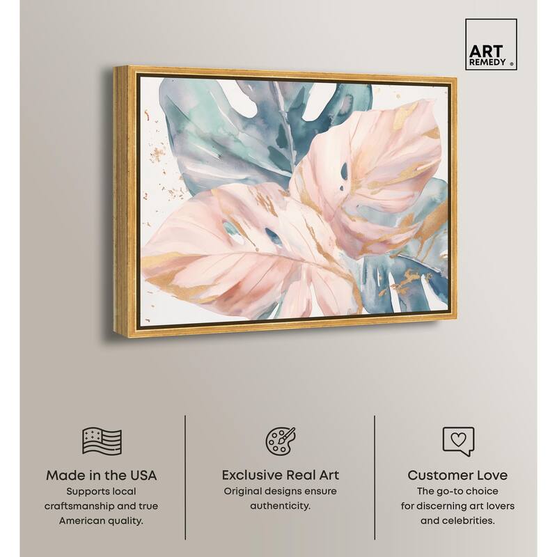 Golden Spritz Canvas by Art Remedy