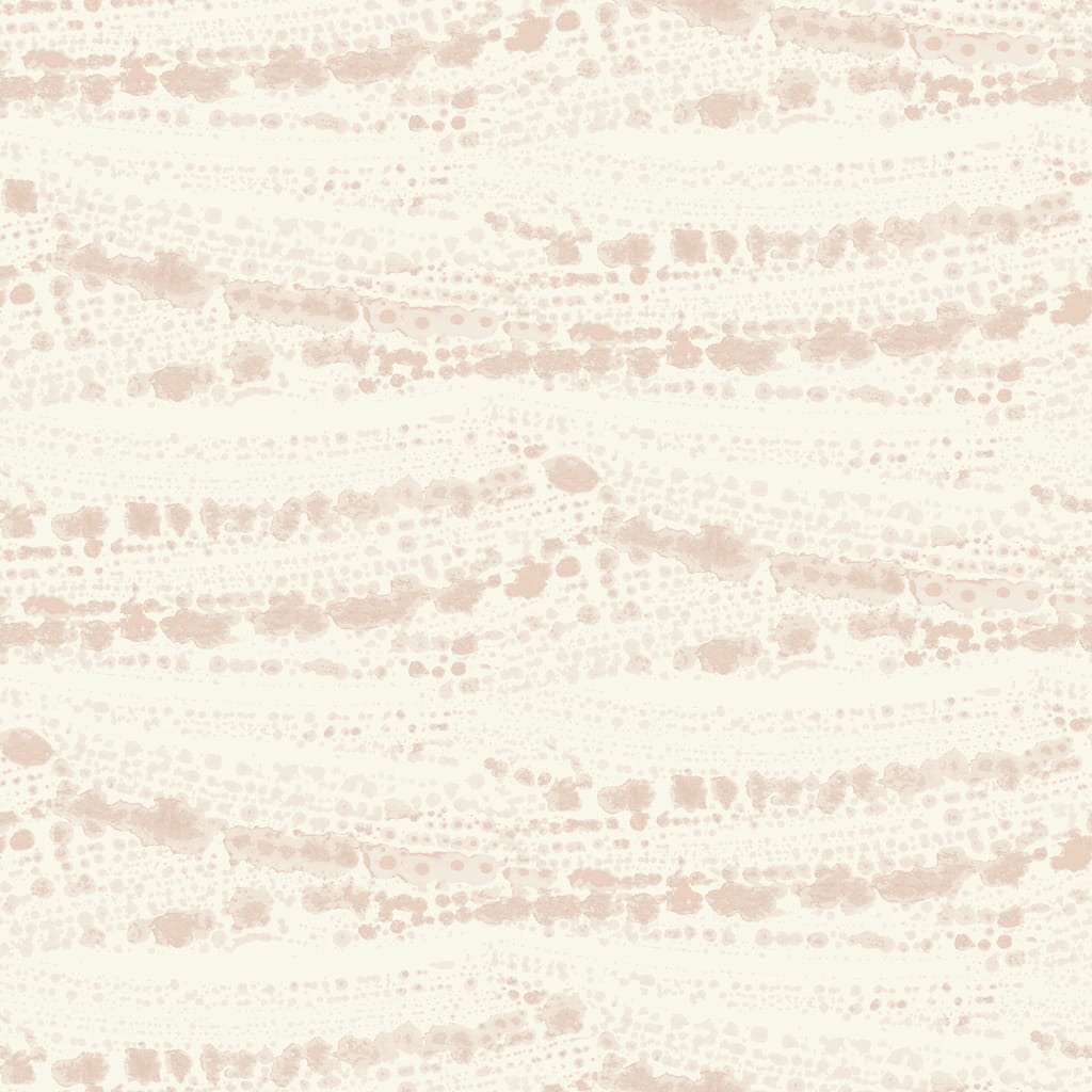 Chesapeake Rannell Peach Abstract Scallop Wallpaper