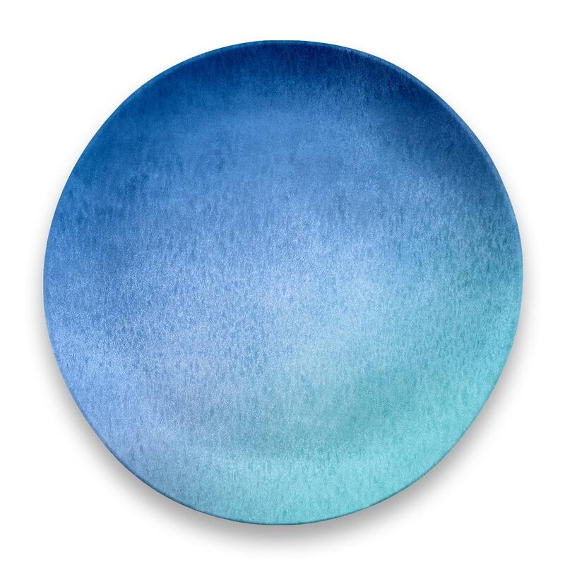 Abode Homewares by TarHong Oceanic Ombre Dinner Plate, 10.5", Set of 6