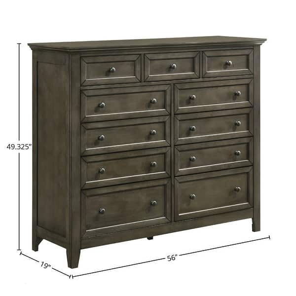 dimension image slide 2 of 3, San Mateo 11-Drawer Gentlemen's Chest