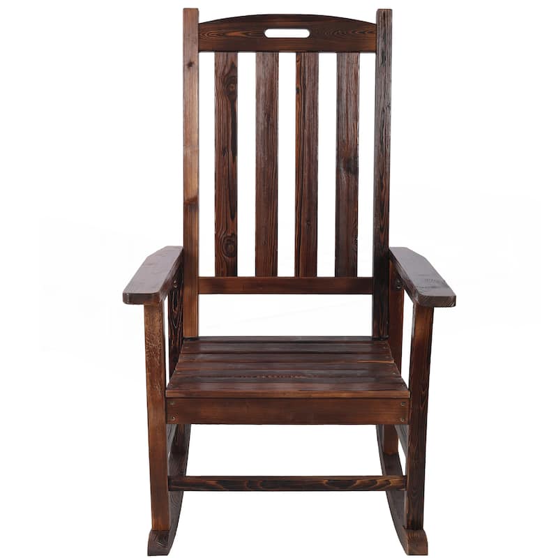 Wooden Oversized Porch Rocker Chair