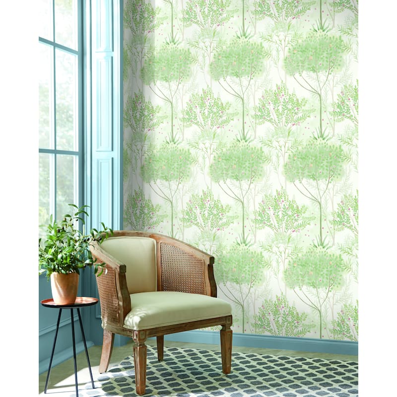 Montgeron Vinyl Orchard Wallpaper 20.5 in x 33 ft = 56 sq ft