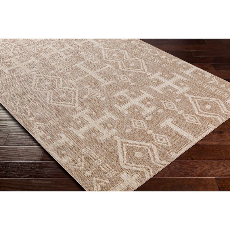 Livabliss Aicu Boho Diamond Indoor/ Outdoor Area Rug