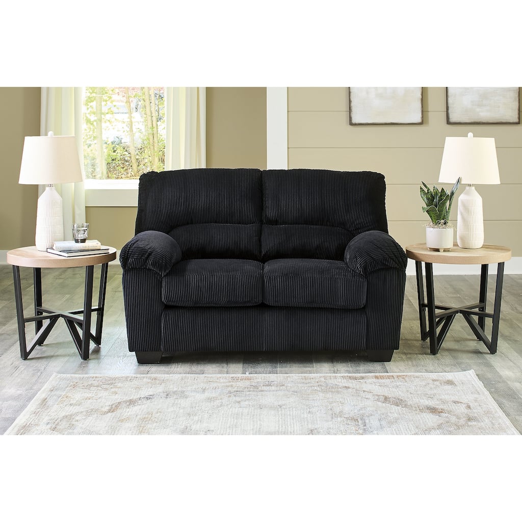 Signature Design by Ashley SimpleJoy Loveseat - 63"W x 38"D x 40"H