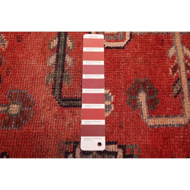 ECARPETGALLERY Hand-knotted Konya Anatolian Red Wool Rug - 3'10 x 7'8