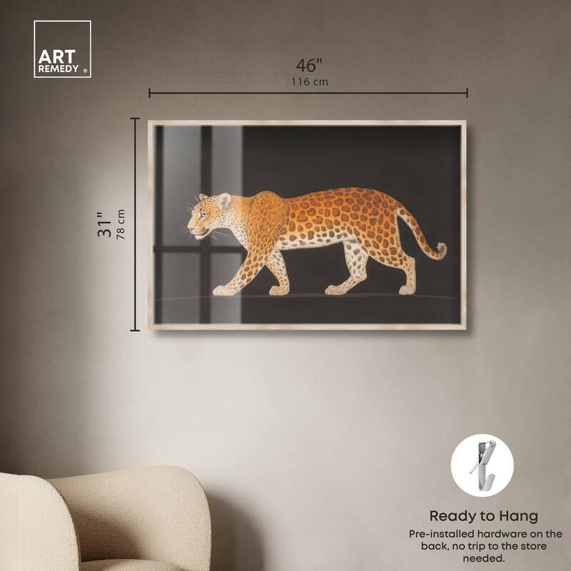 Golden Leopard Shadowbox by Art Remedy