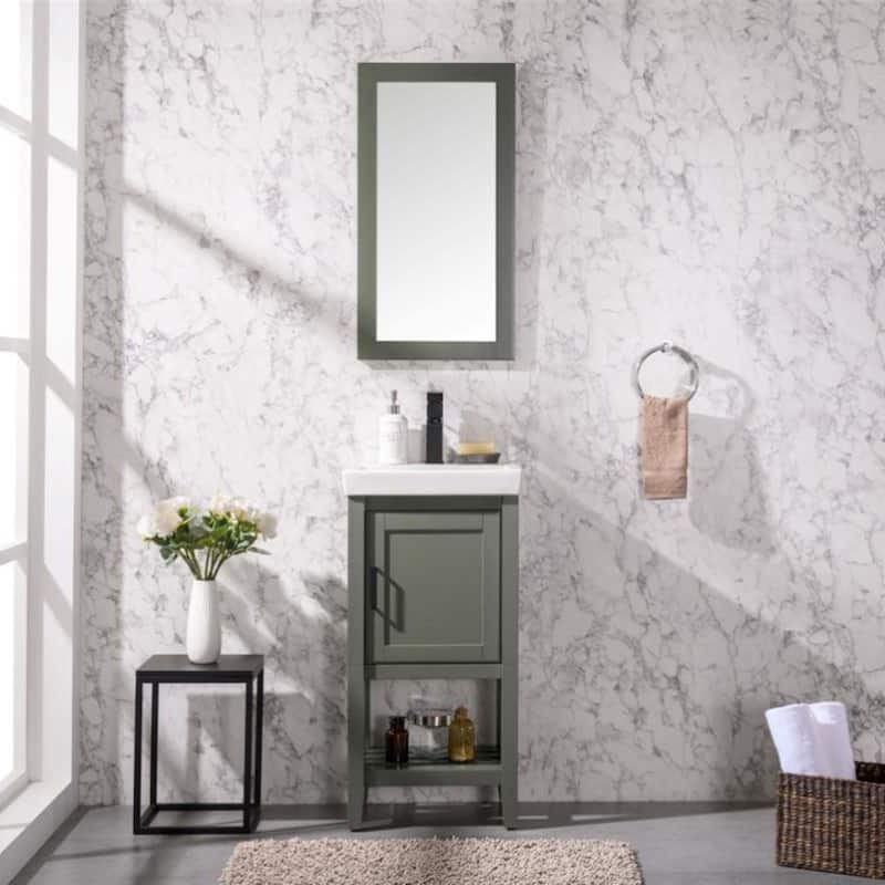 Legion Furniture 18" Pewter Green Sink Vanity WLF9018-PG