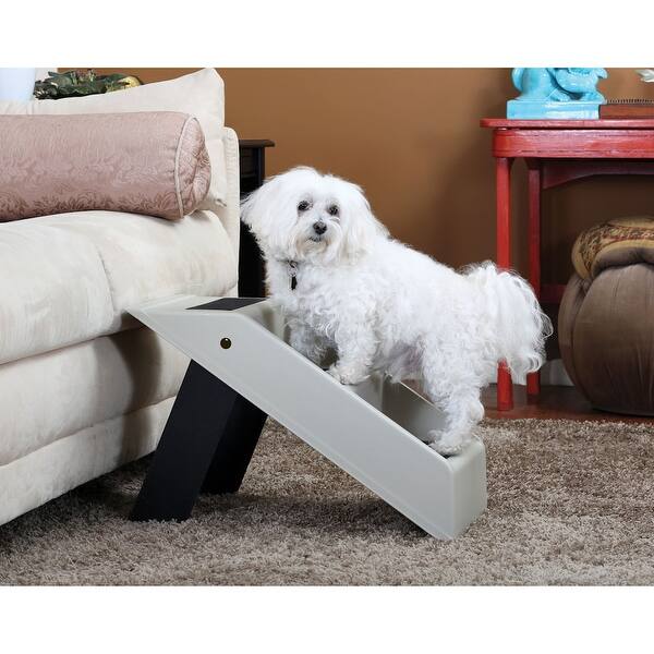 Shop Plastic Folding Pet Steps Gray Collapsible Portable Light