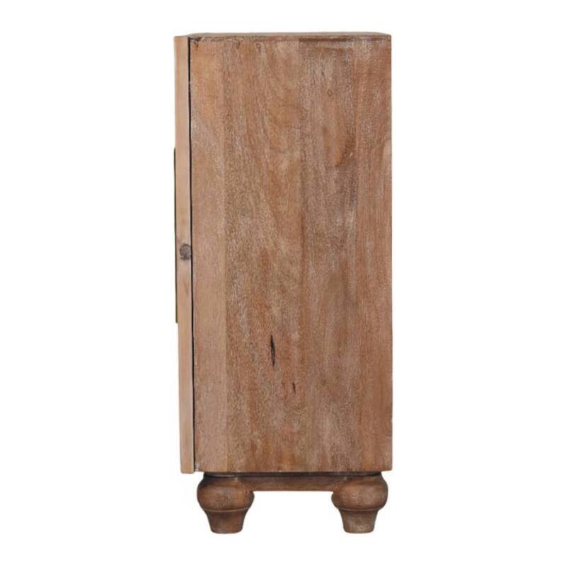 Artisan Furniture Solid Wood Sand grain Pine & Mango Sideboard, 2-Drawers, Beige - N/A