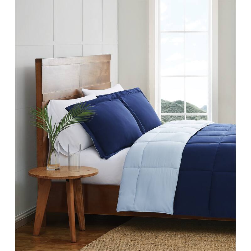 Truly Soft Everyday Reversible Down Alternative 3-Piece Comforter Set